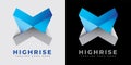 3D High Rise Architecture - X Logo Template