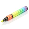 3D highlighter isolated on white background Royalty Free Stock Photo