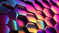 3d holographic colored background. geometric figures