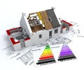 3D home drawing house designing home rendering home with roof roof