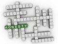 3d Honesty Concept word cloud Royalty Free Stock Photo