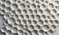 3D honeycomb pattern, composed numerous hexagonal shapes, creates visually striking and intricate design. Royalty Free Stock Photo