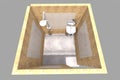 3D bathroom render