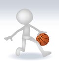 3d human basketball player