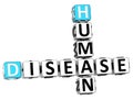 3D Human Disease Crossword Royalty Free Stock Photo