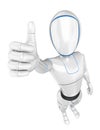 3D Humanoid robot with thumb up