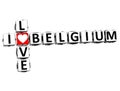 3D I Love Belgium Crossword