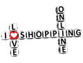 3D I Love Online Shopping Crossword