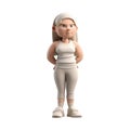 3D icon avatar cartoon depressed sad desperate cute woman stress sadness, anger emotions people character illustration. Cartoon