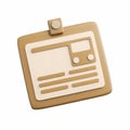 3D icon of A city bus pass Royalty Free Stock Photo