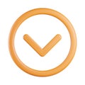 Chevron Down Menu 3D Icon