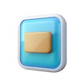 3D Icon of a Folder with a Tab Royalty Free Stock Photo