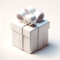 3d icon gift on white background,Online shop concept Royalty Free Stock Photo