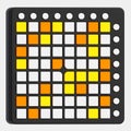 3D Icon of grid digital midi controller