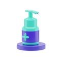 3d icon hand sanitizer medical equipment