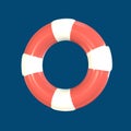 3D icon lifebuoy rendered isolated on the colored background