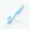 3d icon of light blue toothbrush isolated on white background Royalty Free Stock Photo