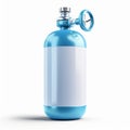 A 3D icon of a medical oxygen tank with a white background Royalty Free Stock Photo