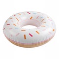 3D icon, Minimalistic An inflatable Donut Royalty Free Stock Photo