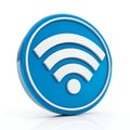 3D Icon WiFi Place Royalty Free Stock Photo