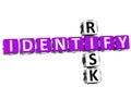 3D Identify Risk Crossword Royalty Free Stock Photo