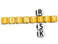 3D Identify Risk Crossword Royalty Free Stock Photo