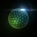 3D illuminated sphere