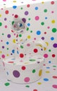 Dramatic 3D Illusion Playful dot Colorful Polka Dots Yayoi Kusama Master Piece Artistic Exhibition National Gallery Singapore
