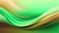 3d illustration.abstract background with smooth lines in green, yellow and brown colors Royalty Free Stock Photo