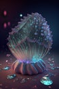 3d illustration of abstract fractal, digital artwork for creative graphic design