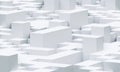 Abstract gradient gray and white square pattern. White Cubes Background.Square graphic material stacked in layers Royalty Free Stock Photo