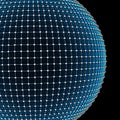 3D illustration Abstract Sphere Molecule Structure. Royalty Free Stock Photo