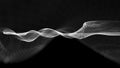 3d illustration of abstract wave structure scientific background Royalty Free Stock Photo