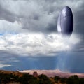 Alien UFO over the Grand Canyon