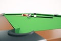 3D illustration American pool snooker balls background. American Billiard. Bar game, Billiard table game. Royalty Free Stock Photo