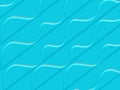 3D illustration aqua waves background