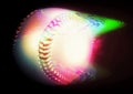 3d illustration of artistic and abstract baseball ball Royalty Free Stock Photo