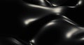 3d illustration Background of black waves, streaks of light and shiny surfaces, glistening, abstract shapes. For an elegant