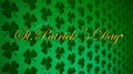 3d illustration background with many three leaf clovers. St.Patrick \'s Day Royalty Free Stock Photo