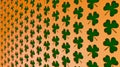 3d illustration background with many three leaf clovers. St.Patrick \'s Day Royalty Free Stock Photo
