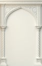 Stone carved classical oriental arch