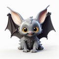 Cute Cartoon Bat 3d Image - Halloween Surrealistic Design