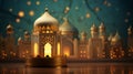 3D illustration of a beautiful Islamic mosque