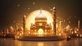 3D illustration of a beautiful Islamic mosque