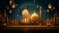 3D illustration of a beautiful Islamic mosque