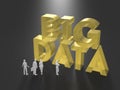 3D illustration of big data utilization