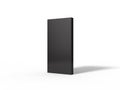 3d illustration of black monolith. Royalty Free Stock Photo