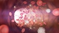 3D illustration of a bloodstream with red cell white cell and platelet Royalty Free Stock Photo