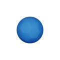 3D Illustration Of Blue Swiss Ball