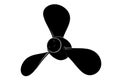 3d illustration of boat propeller
